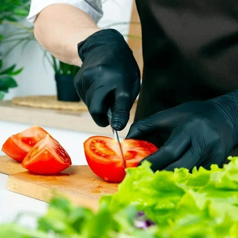 Black Nitrile Gloves Disposabl - Nitrile Mechanic Glove reseña y precio