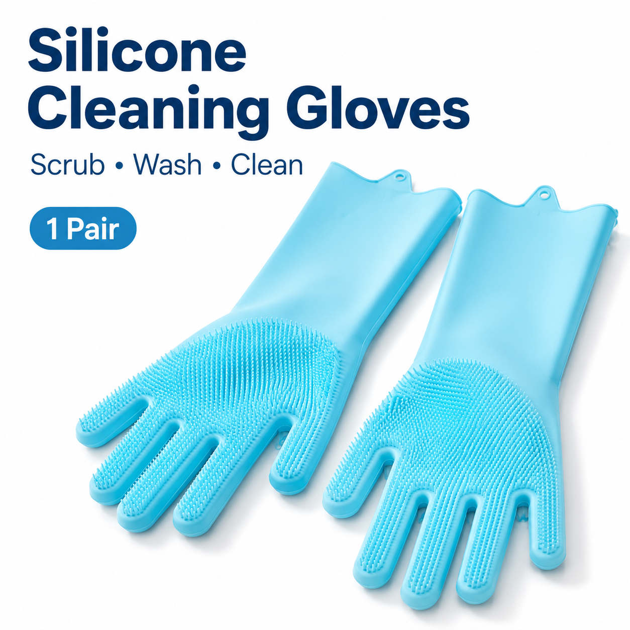 1 Pair Silicone Cleaning Glove - Dish Glove Rubber reseña y precio