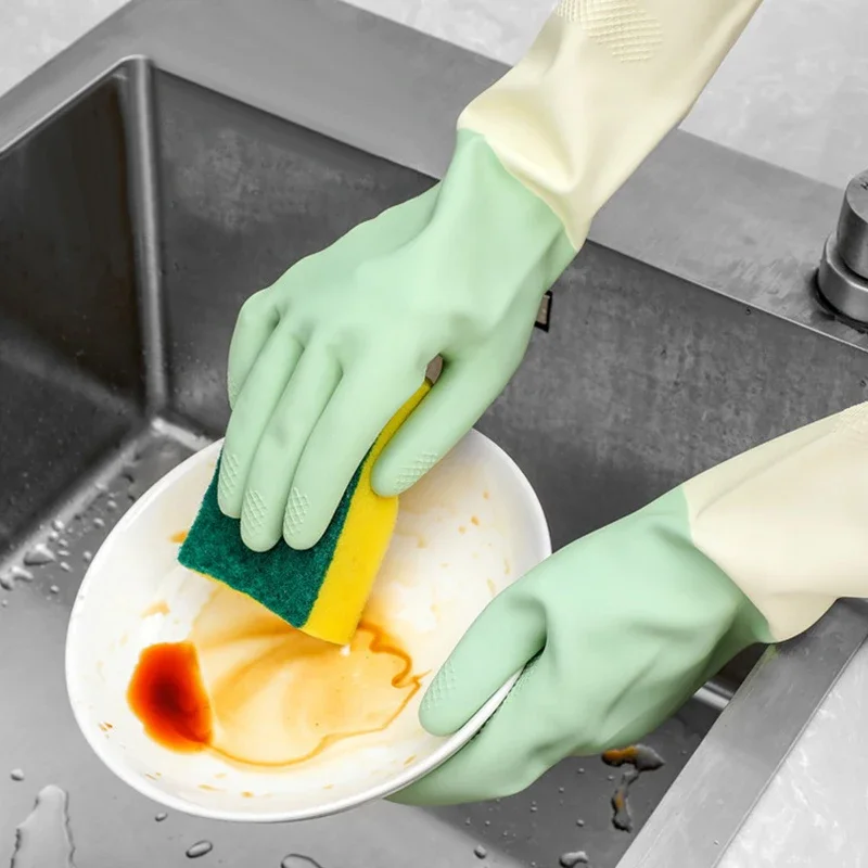 Thickened Kitchen Gloves, Dish - Dish Glove Rubber reseña y precio