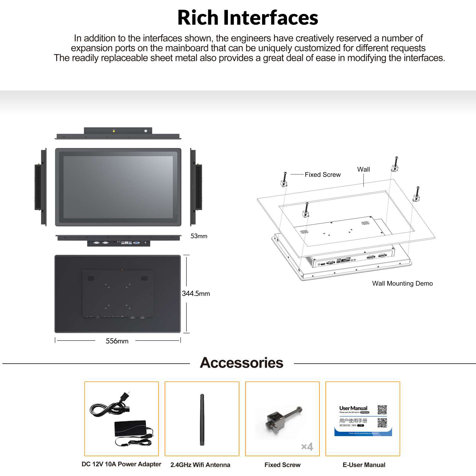 Custom IP65 Waterproof Fanless - Touchscreen Glove Capacitive reseña y precio