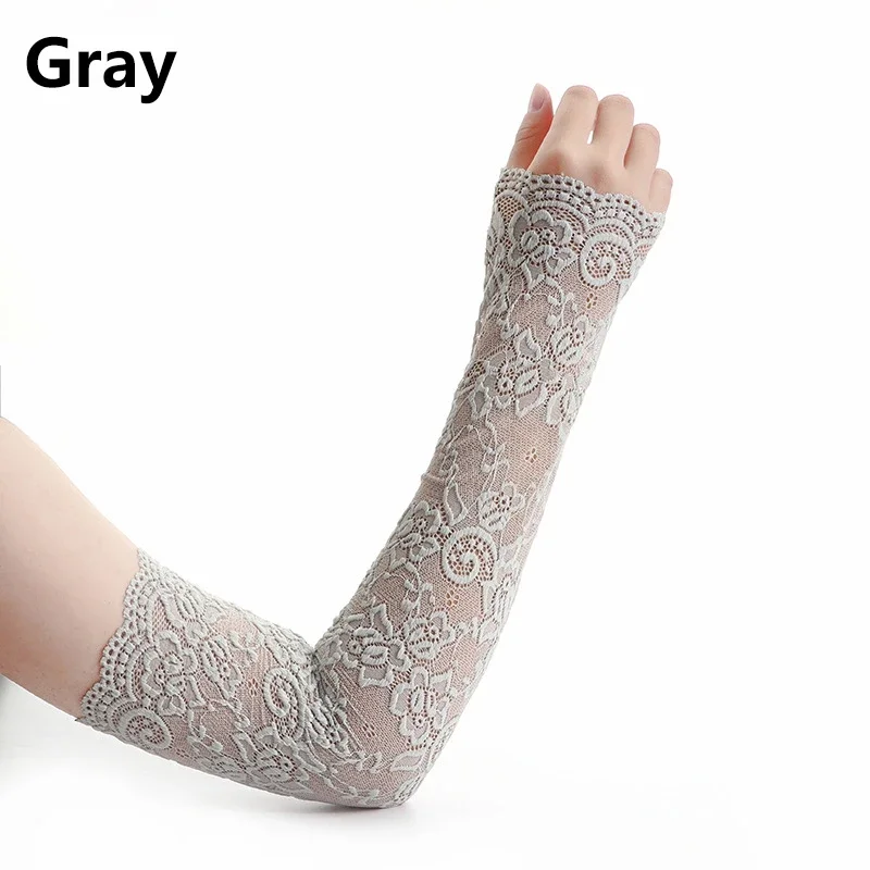 Summer Sunscreen Lace Arm Slee - Fingerless Glove Knit reseña y precio