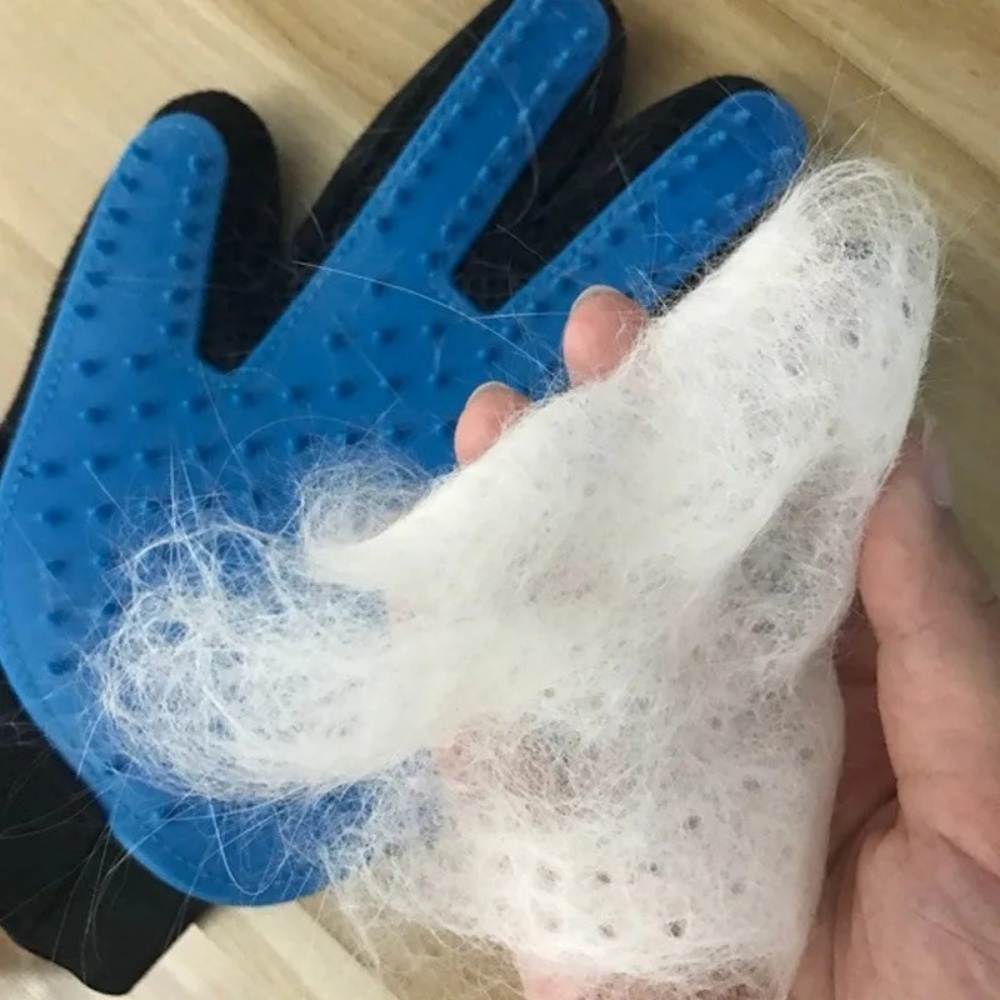 Pet Cat Dog Grooming Gloves Ca - Rubber Glove Cleaning reseña y precio