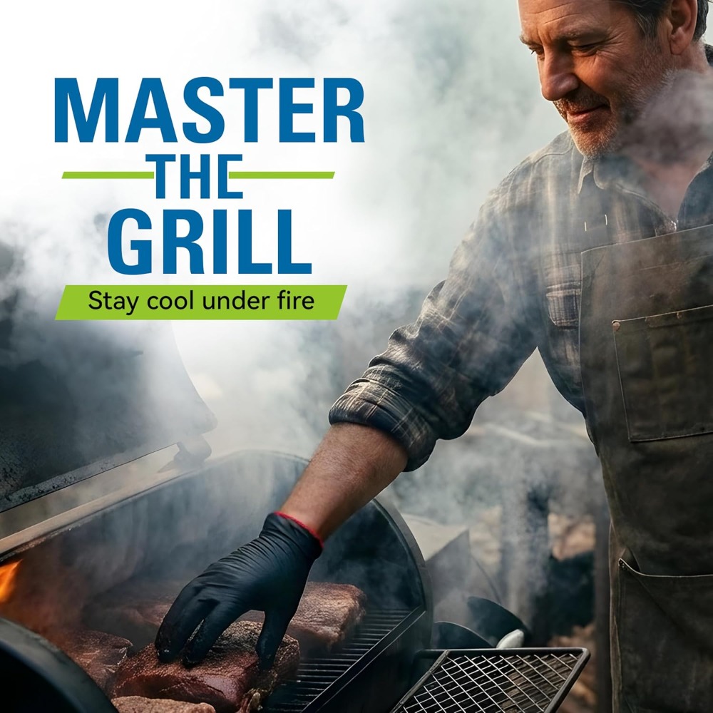 BBQ Gloves, 6 Heat Resistant C - Heat Resistant Glove reseña y precio