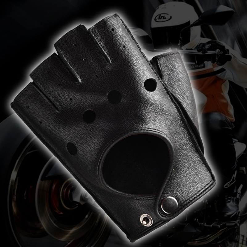 Leather Gloves Men's Half Fing - Leather Driving Glove reseña y precio