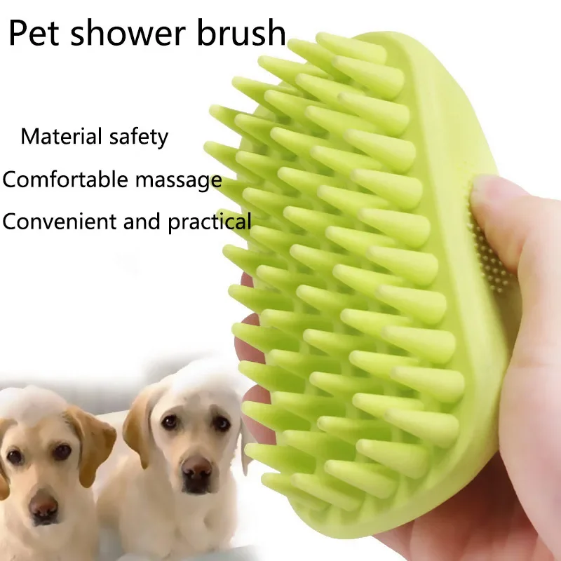 Pet Bath Brush Rubber Comb Hai - Rubber Glove Cleaning reseña y precio