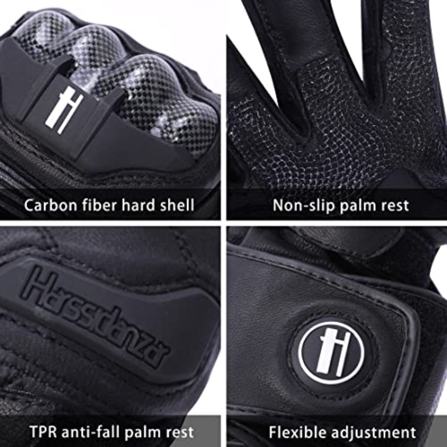 Motorcycle gloves for powerspo - Motorcycle Glove Knuckle reseña y precio