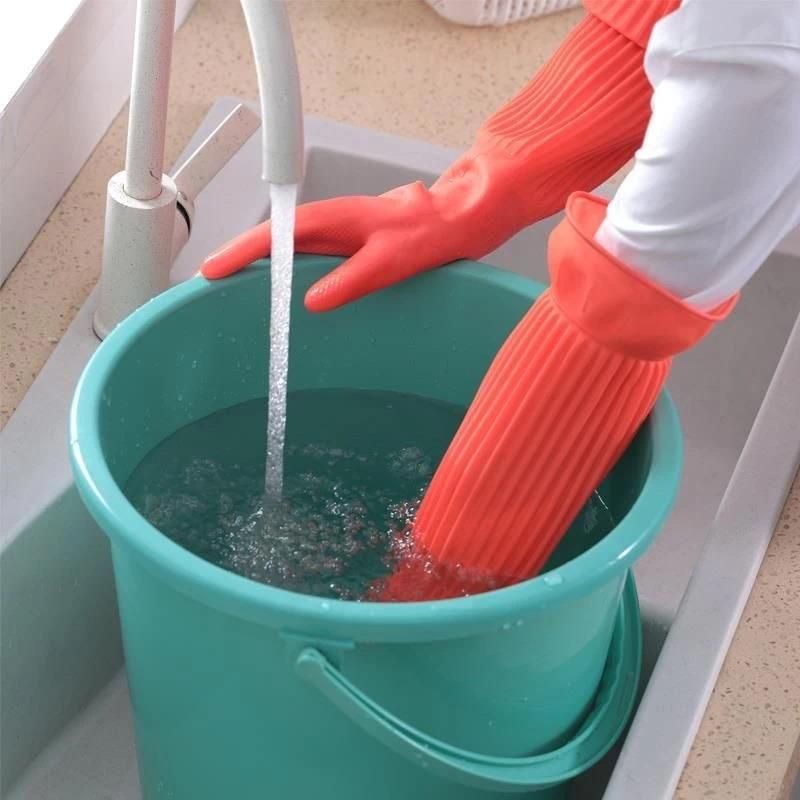 Long Reusable Rubber Dishwashi - Dish Glove Rubber reseña y precio