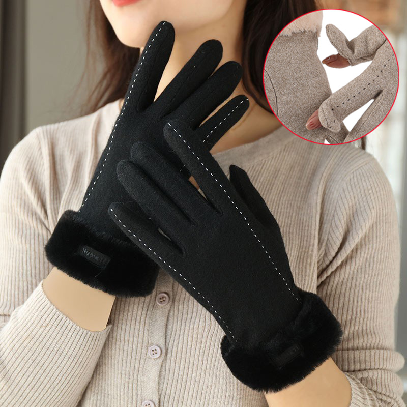 Women Winter Gloves Flip Top F - Wool Glove Lined reseña y precio