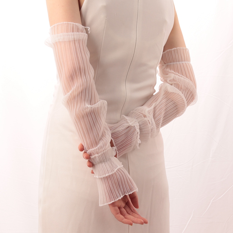 Women Summer Long Sun-protecti - Fingerless Glove Knit reseña y precio