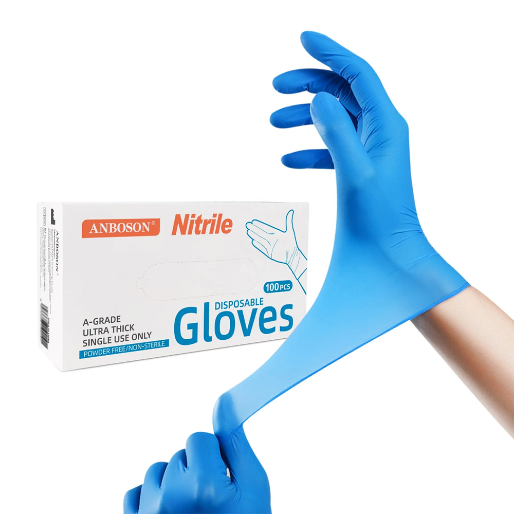 Nitrile Exam Gloves-Blue Latex - Exam Glove Nitrile reseña y precio