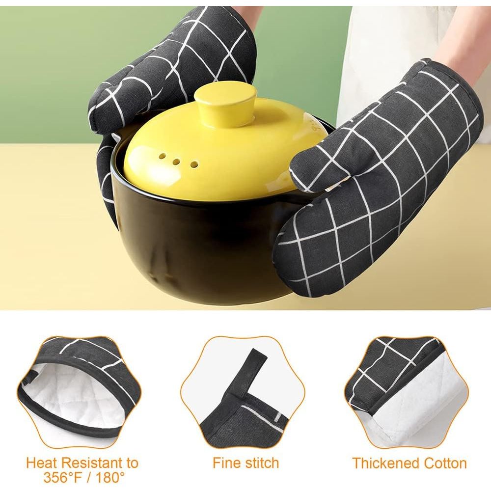 6-Piece Heat Resistant Oven Mi - Heat Resistant Glove reseña y precio