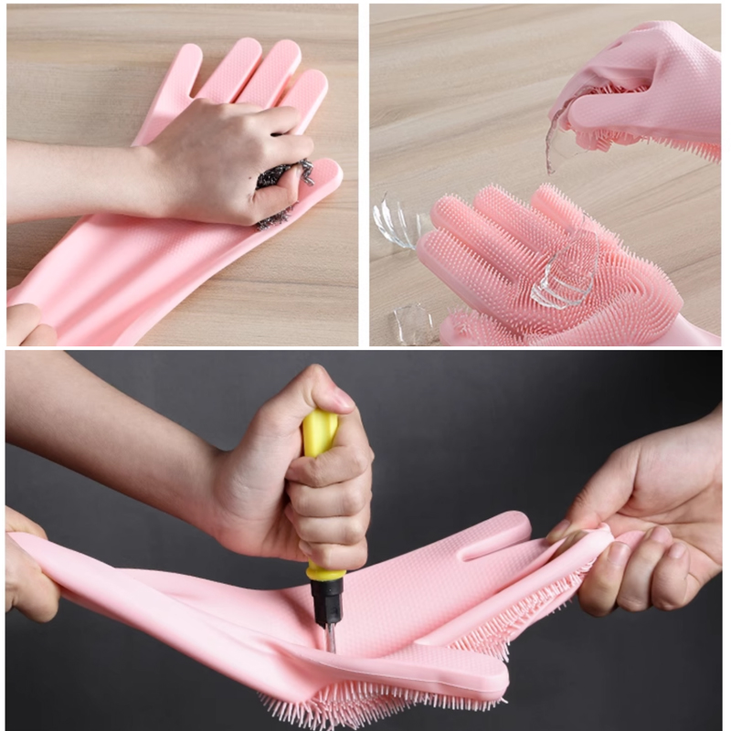 Dishwashing Cleaning Gloves Ma - Dish Glove Rubber reseña y precio