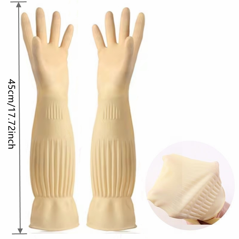 Long Reusable Rubber Dishwashi - Dish Glove Rubber reseña y precio
