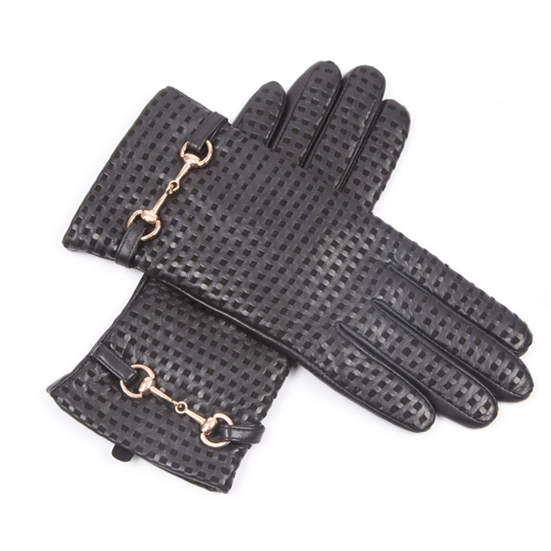 Autumn Winter Real Leather Glo - Wool Glove Lined reseña y precio