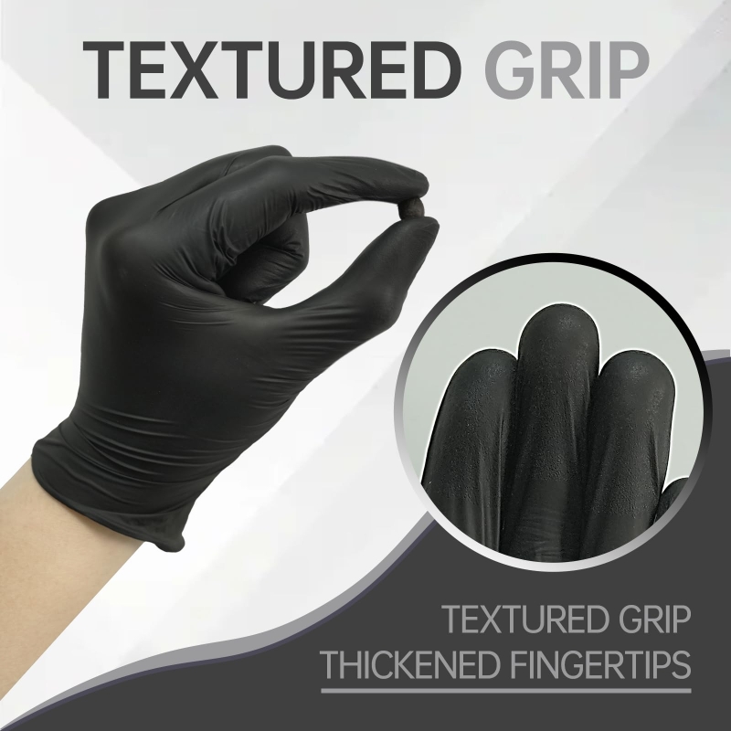 100PCS Black Nitrile Gloves Di - Nitrile Mechanic Glove reseña y precio