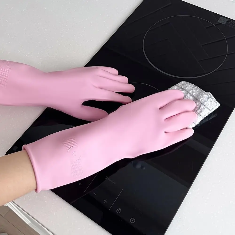 3 Pairs Cream-Coating Rubber G - Rubber Glove Cleaning reseña y precio