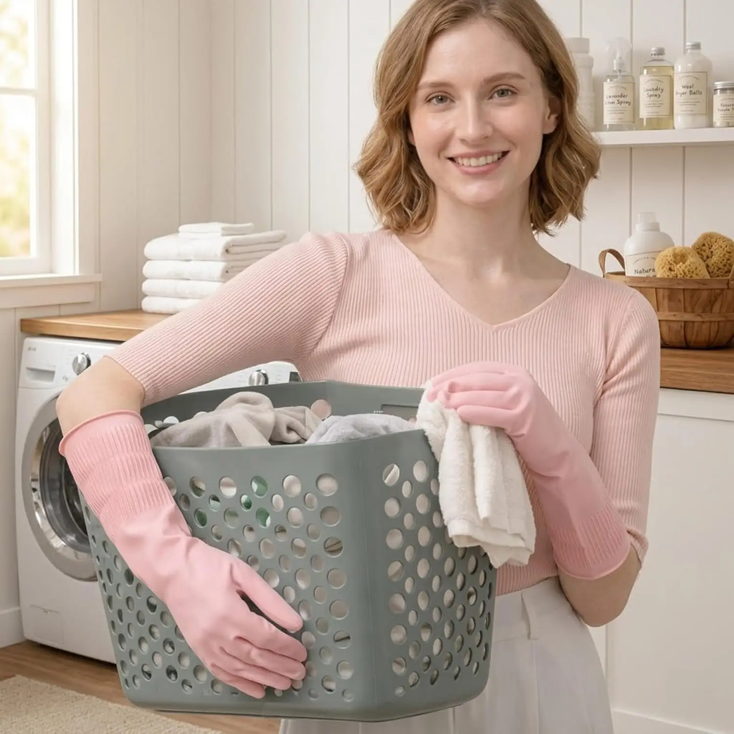 Reusable Rubber Dishwashing Gl - Rubber Glove Cleaning reseña y precio