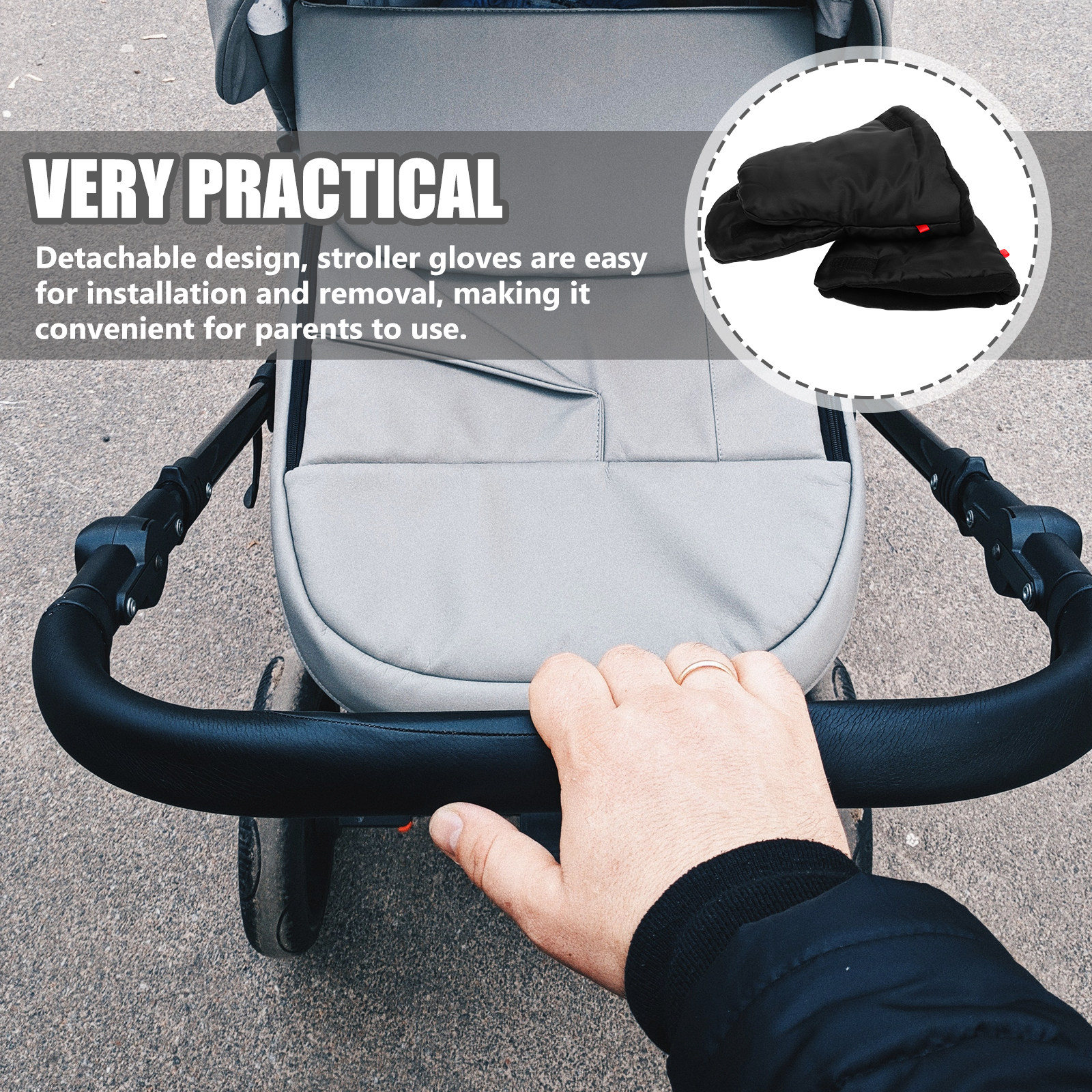 1Pair Insulated Stroller Glove - Winter Glove Insulated reseña y precio