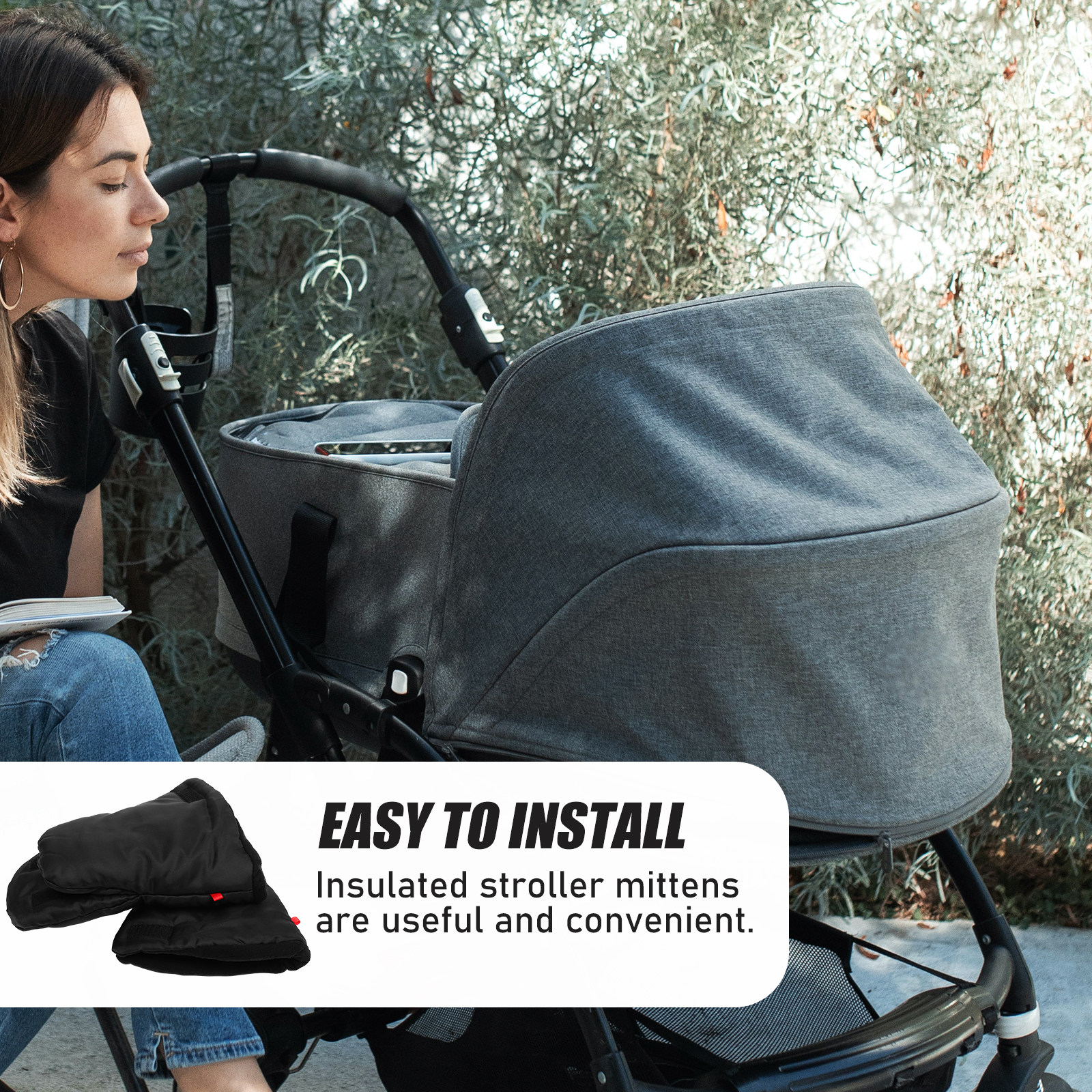 1Pair Insulated Stroller Glove - Winter Glove Insulated reseña y precio