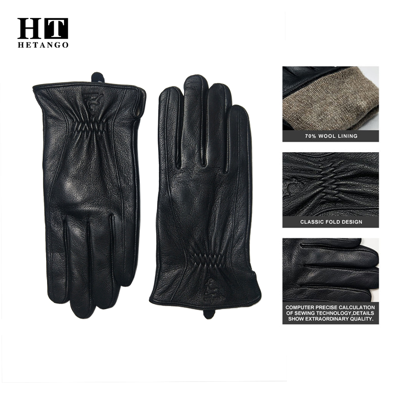  Winter Men's Black Buckskin  - Wool Glove Lined reseña y precio