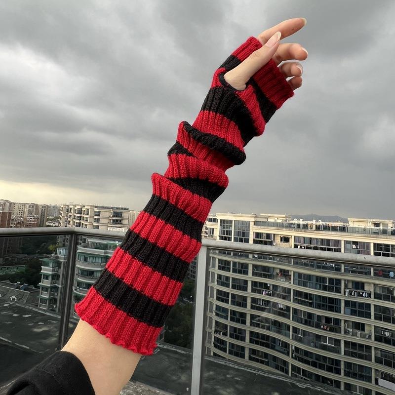 Winter Warm Long Sleeves Gothi - Fingerless Glove Knit reseña y precio