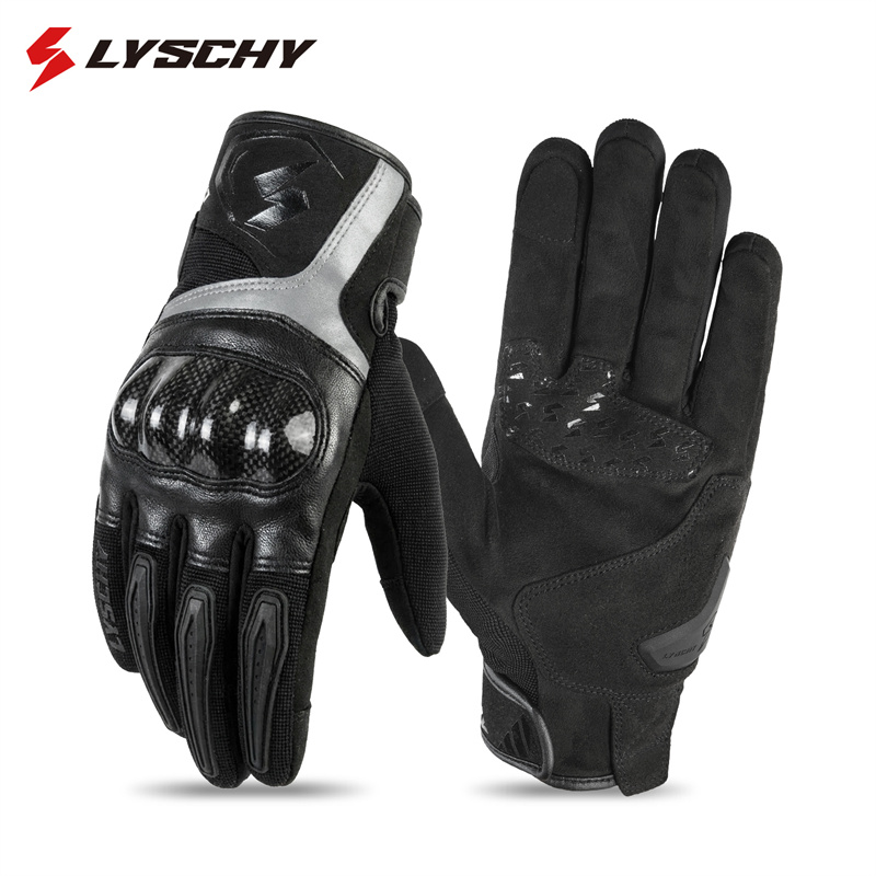 4-Season Motorcycle Leather Gl - Motorcycle Glove Knuckle reseña y precio