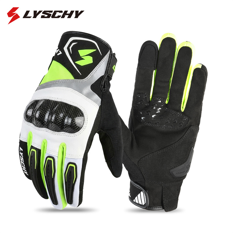 4-Season Motorcycle Leather Gl - Motorcycle Glove Knuckle reseña y precio